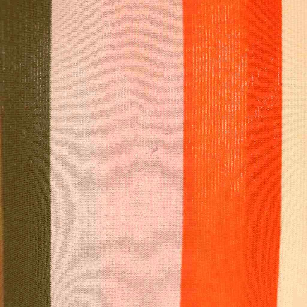  アキラナカ AKIRA NAKA ニットワンピース ひざ丈 ストライプ 2 マルチ DF GY 57 長袖 七分袖 ひざ丈ワンピース