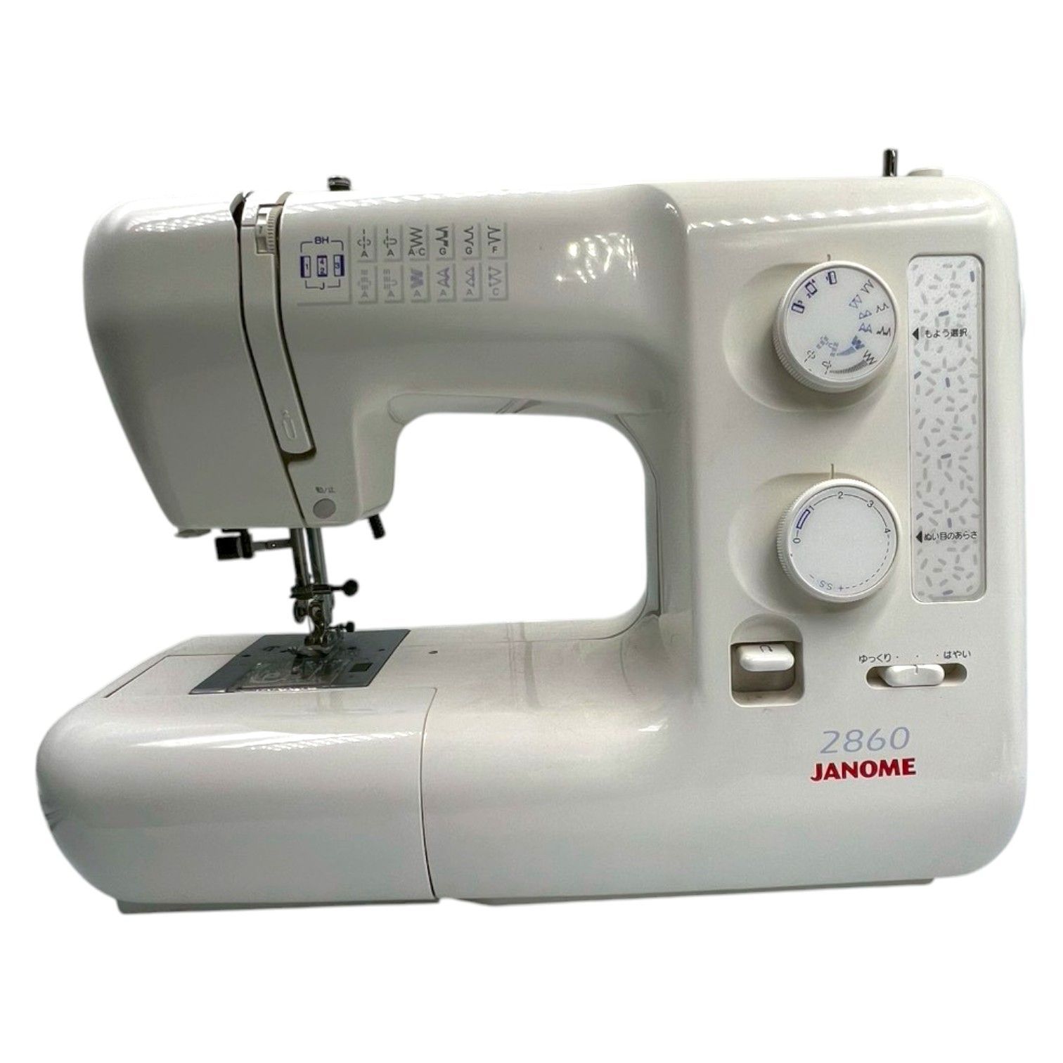 【美品】ジャノメ　電子ミシン本体　2860　メンテナンス済み JANOME 2860 751型 電動 ミシン ジャノメ 糸セット 裁縫 手芸 - メルカリ