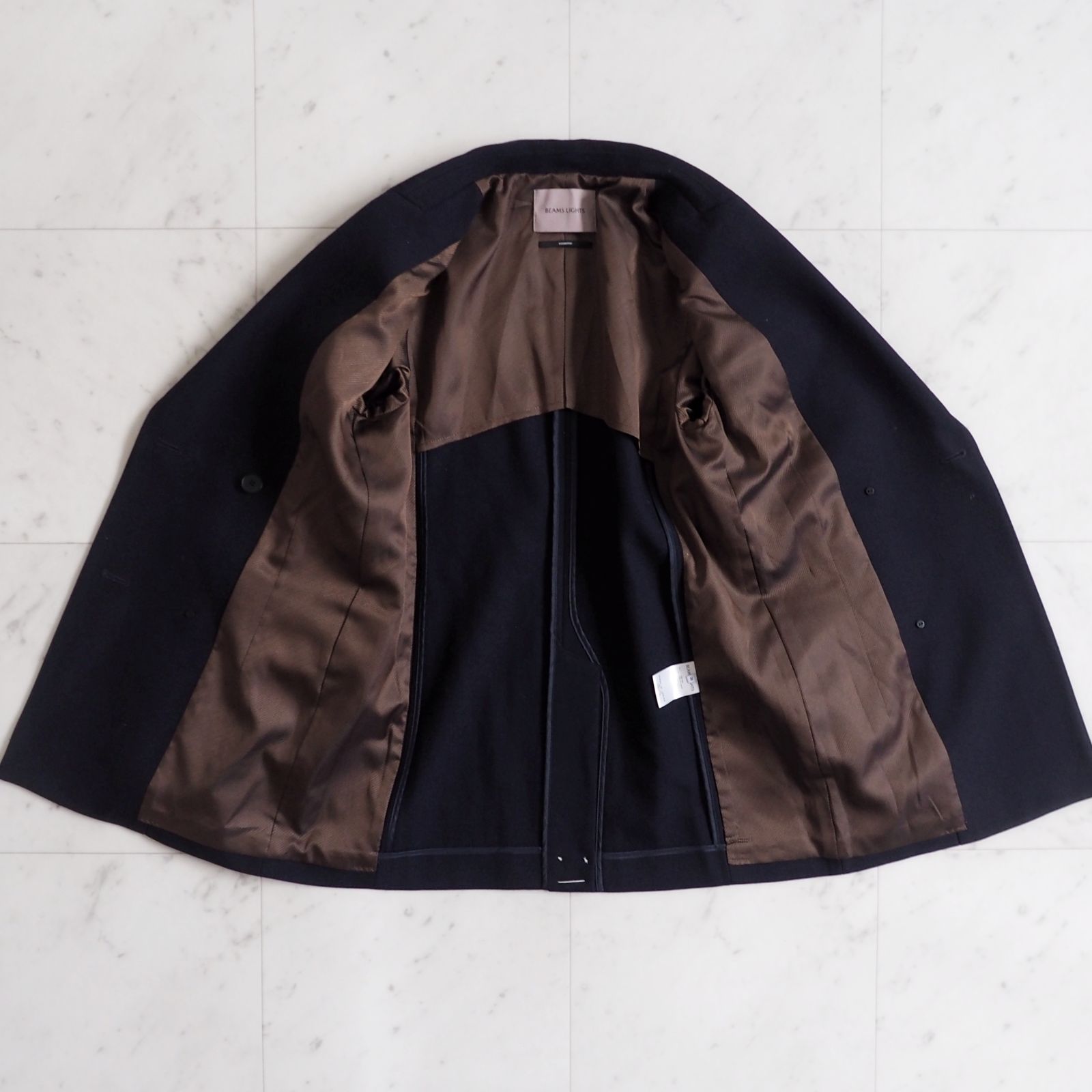 極美品【ビームスライツ】テーラードジャケット 38 ネイビー