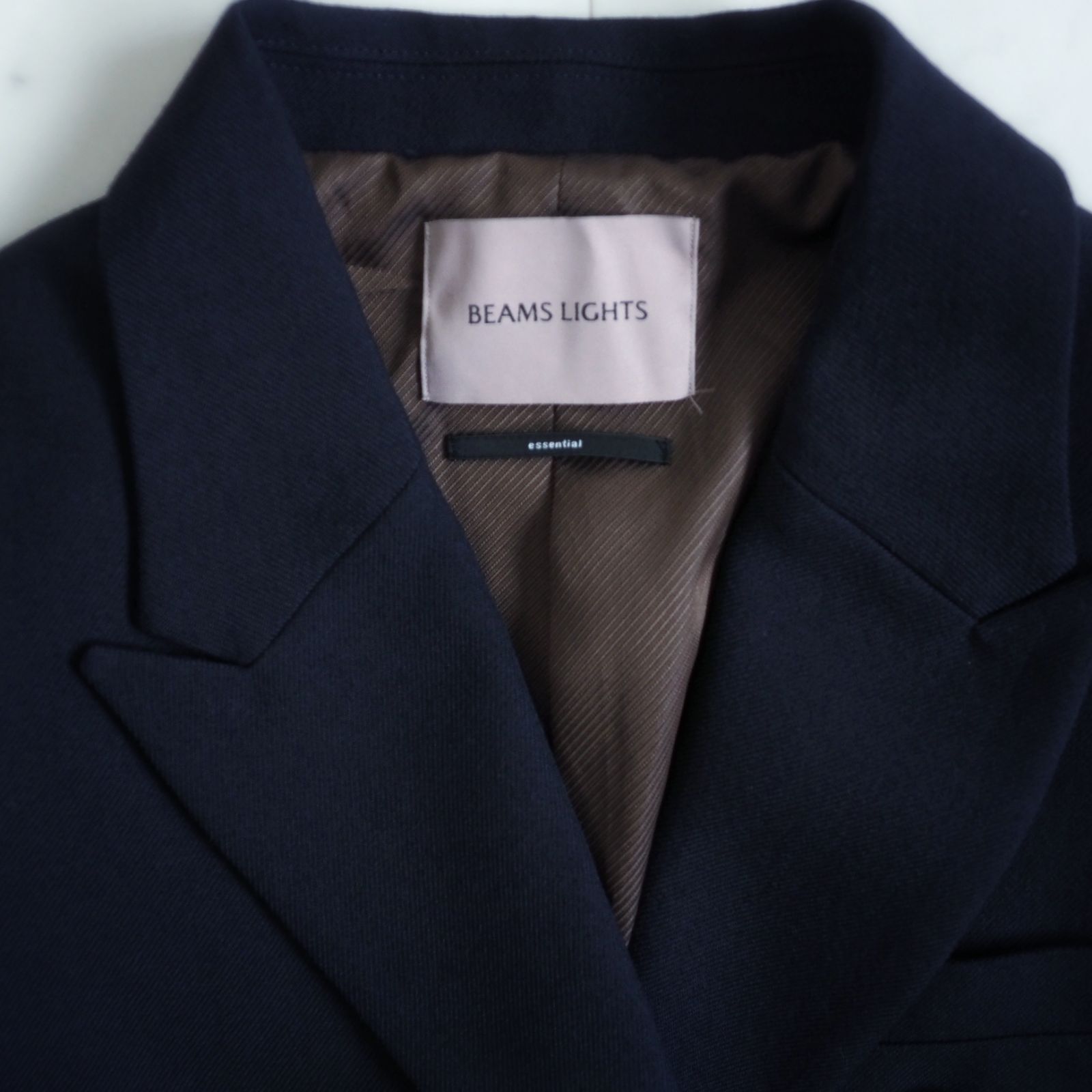 極美品【ビームスライツ】テーラードジャケット 38 ネイビー