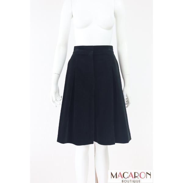 Rene コーデュロイハーフパンツ キュロット 5345090 商品 黒 ブラック ルネ