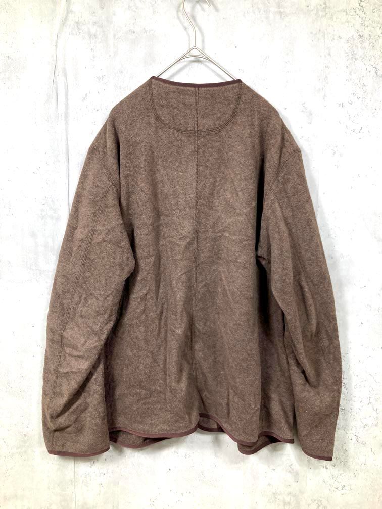 DANTON ダントン 20A-MR-001 ノーカラーフリース カーディガン size42