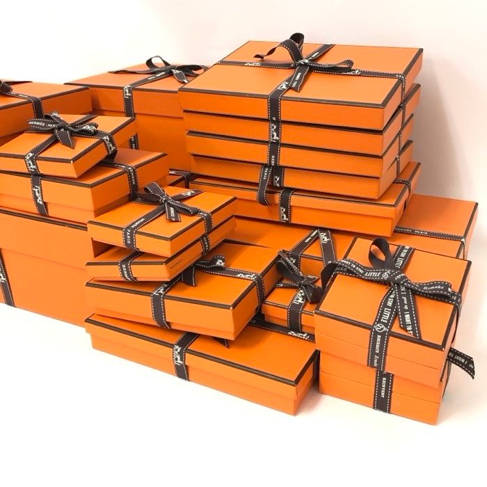 HERMES エルメス 空箱 ブレスレット バングル リボン付き 番号あり 18点セット