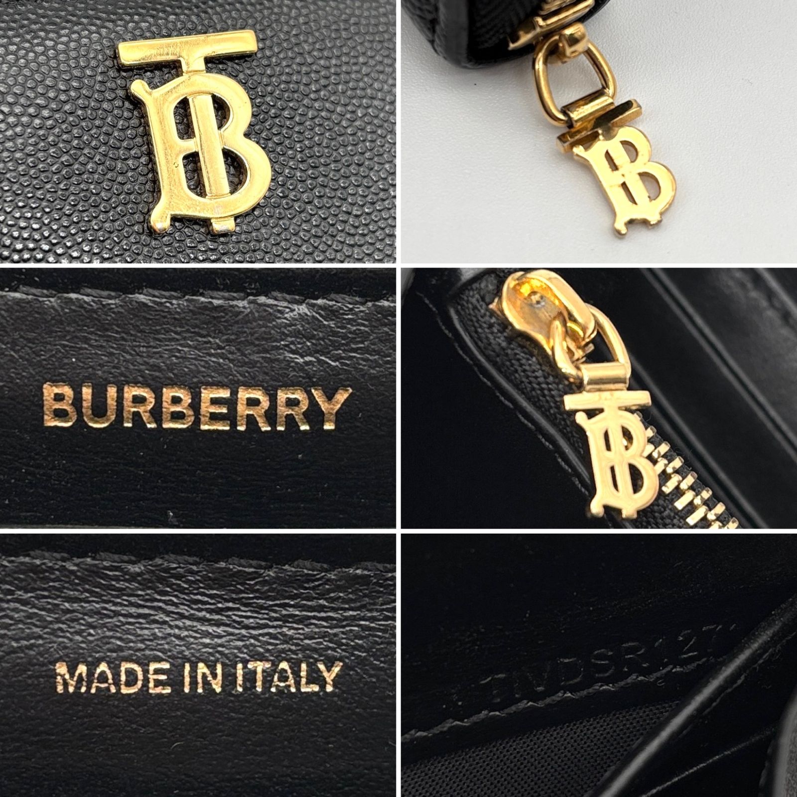 極美品 BURBERRY LONDON バーバリーロンドン エルモア 長財布 ラウンド