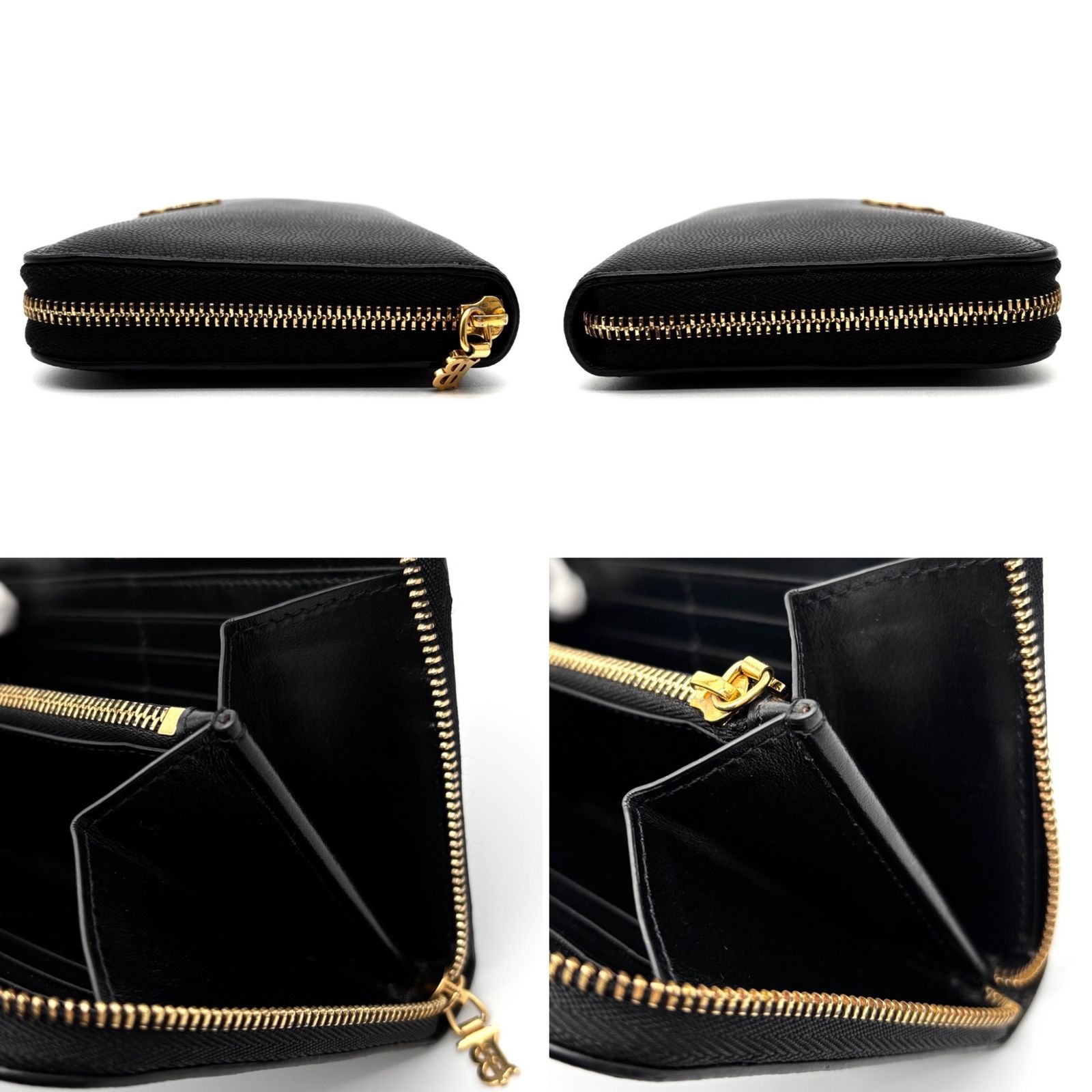 極美品 BURBERRY LONDON バーバリーロンドン エルモア 長財布 ラウンド