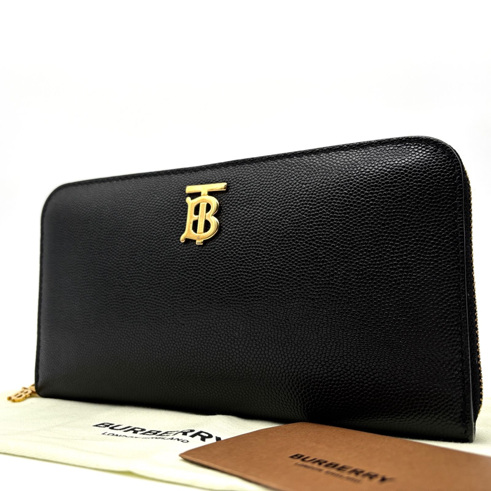 極美品 BURBERRY LONDON バーバリーロンドン エルモア 長財布 ラウンド