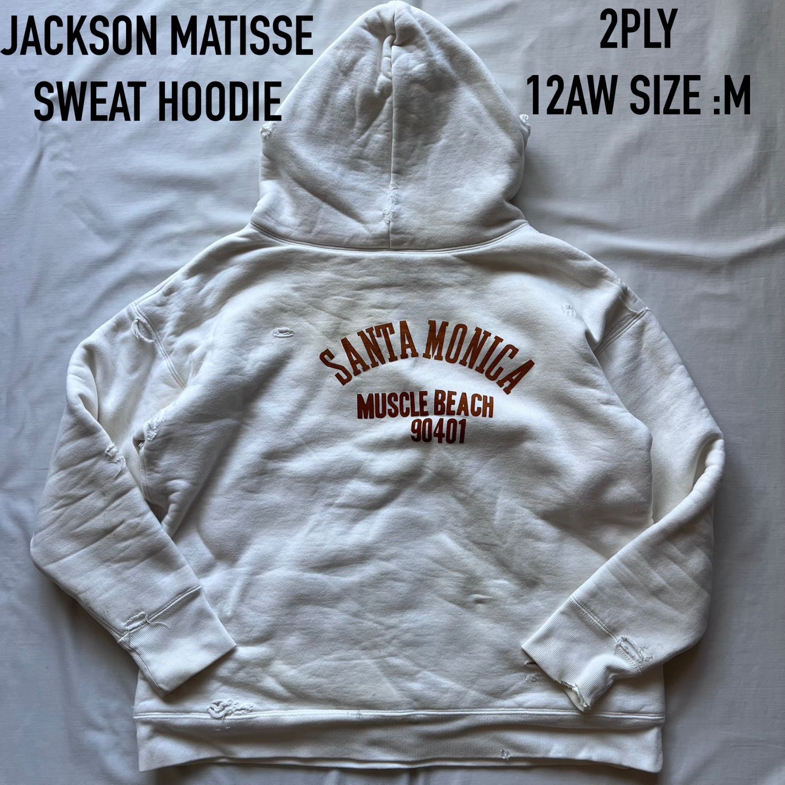 JACKSON MATISSE USED加工パーカー Ｌサイズ JACKSON MATISSE USED加工パーカー Lサイズ