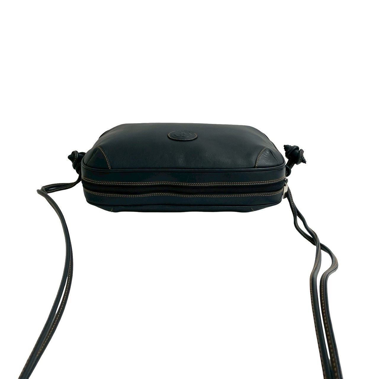 極 美品 GUCCI グッチ オールドグッチ ヴィンテージ GG ロゴ レザー 本