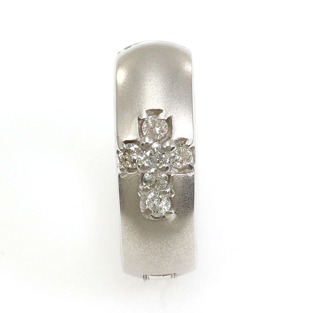 K 18 WG イヤリング 片耳 ダイヤモンド 0 095 ct 総重量約2 6 g レディース