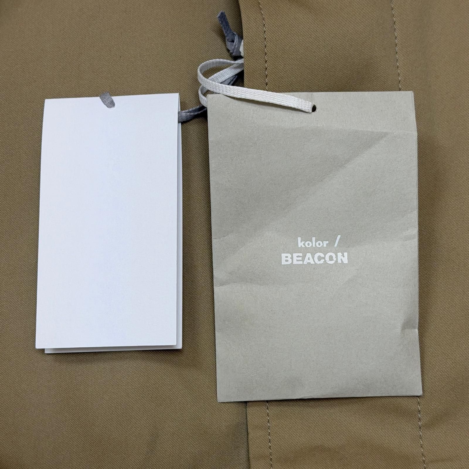 参考上代138,600円 未使用 kolor BEACON 24SS Studded Collar Coat