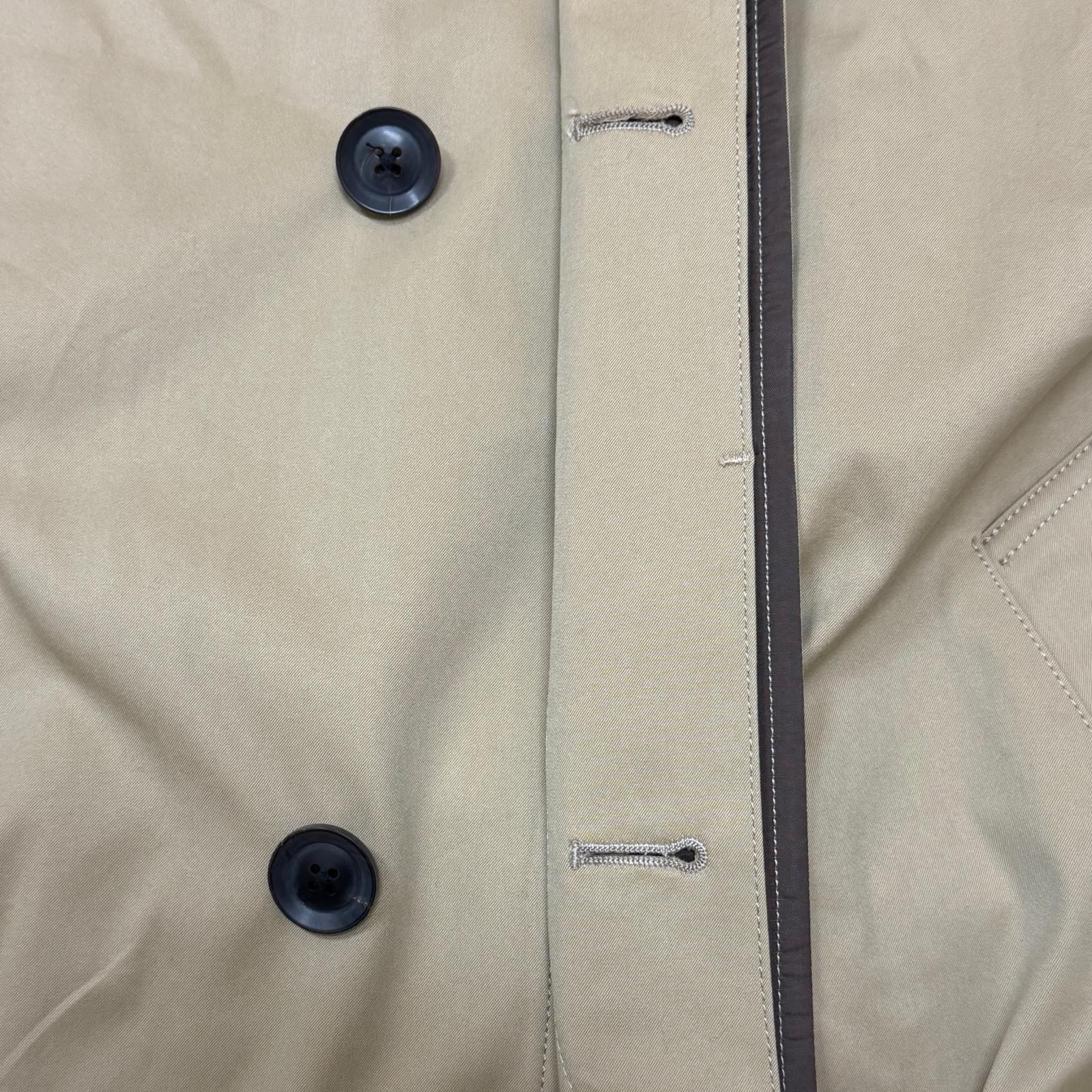 参考上代138,600円 未使用 kolor BEACON 24SS Studded Collar Coat⁣ スタッズステンカラーコート カラービーコン 24SBM-C02135 ベージュ 2 （3799M） 参考上代138,600円 未使用 kolor BEACON 24SS Studded Collar Coat