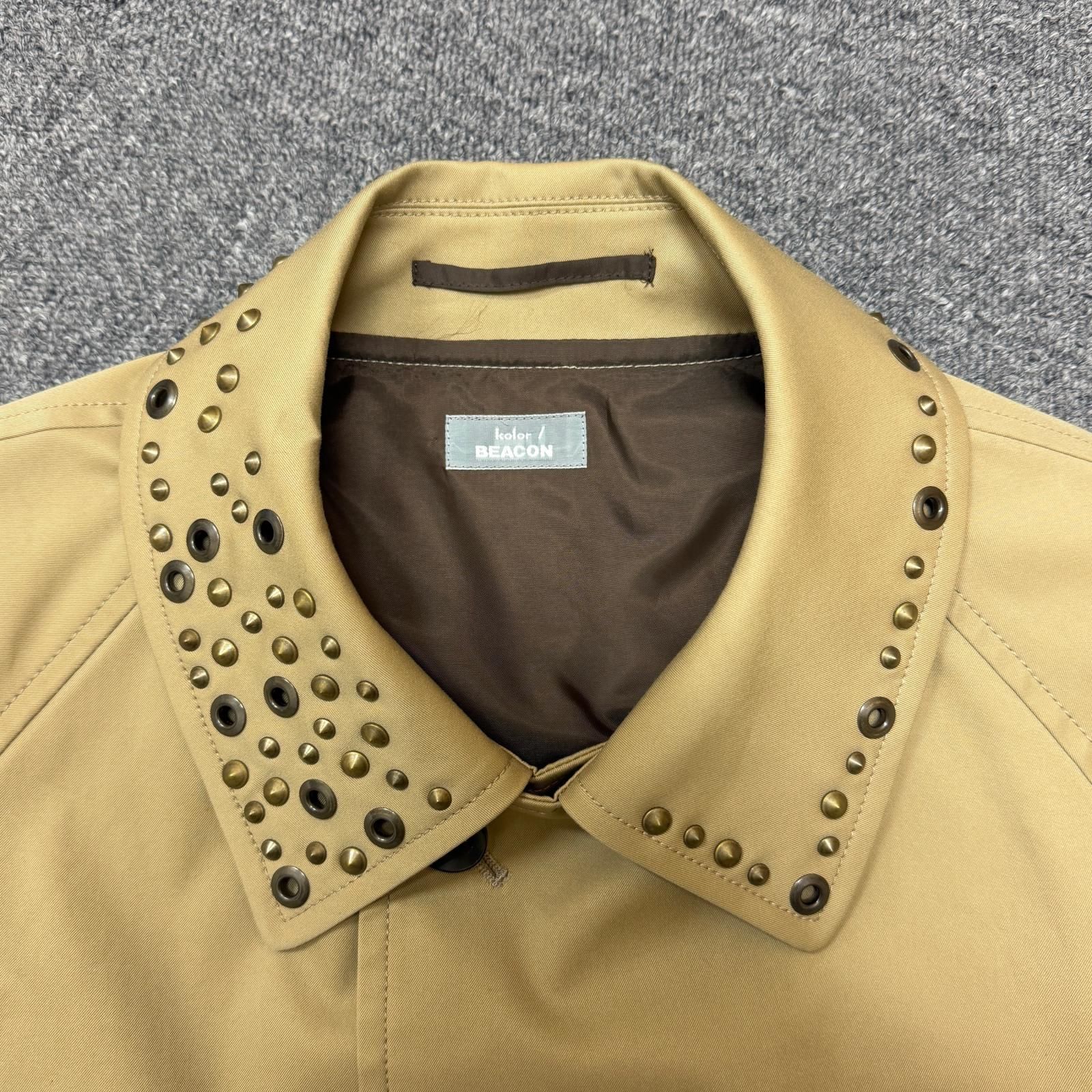 参考上代138,600円 未使用 kolor BEACON 24SS Studded Collar Coat