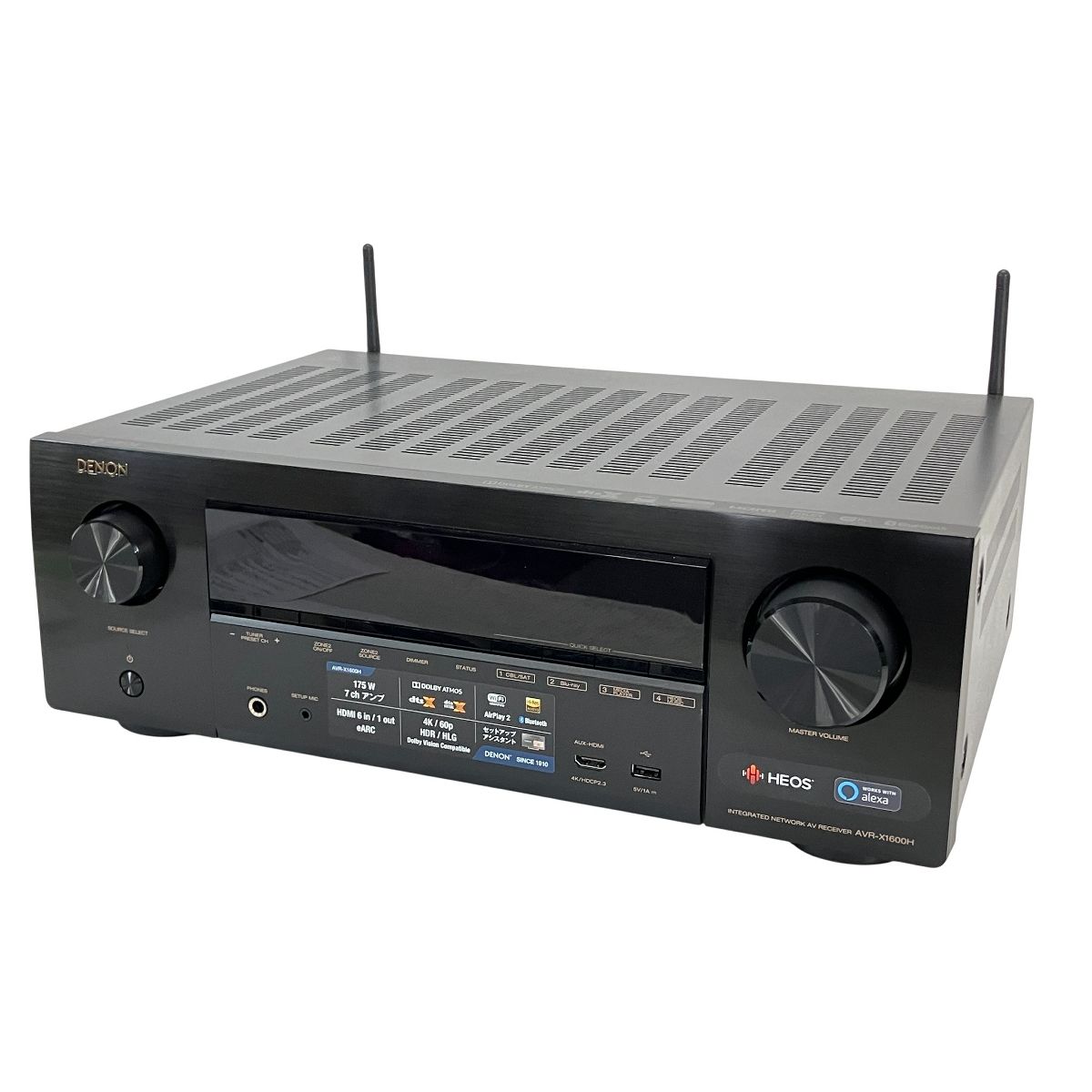 DENON AVR-X 1600 H デノン AVアンプ 2019年製 パワーアンプ サラウンドレシーバー 7.2 ch