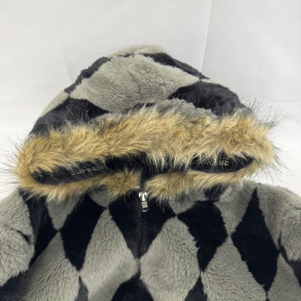 Supreme/シュプリーム【18AW】Diamond Faux Fur Jacket/ダイヤモンド柄