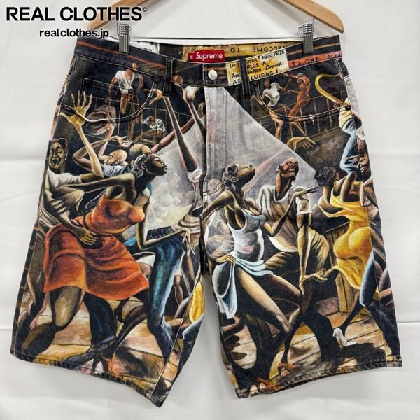 Supreme|シュプリーム 25 SS Ernie Barnes Baggy Short Dance|バギーショーツ デニムパンツ|ダンス柄|36