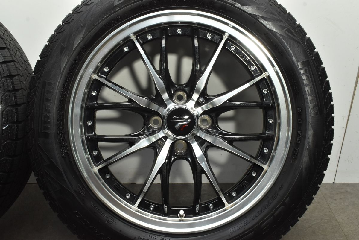  プレシャス 16 in 6 J 40 PCD 100 ピレリ アイスゼロ アシンメトリコ 205 55 R 製 E 13 ノート オーラ 交換用 16インチ タイヤ ホイールセット