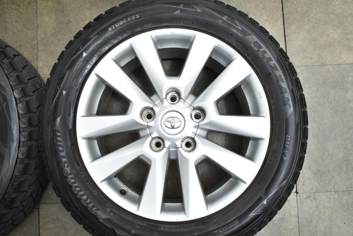  程度良好 トヨタ ランドクルーザー 200 20 in 8 5 J 60 PCD 150 ブリヂストン ブリザック DM V 2 285 50 R ノーマル戻し 20インチ タイヤ ホイールセット