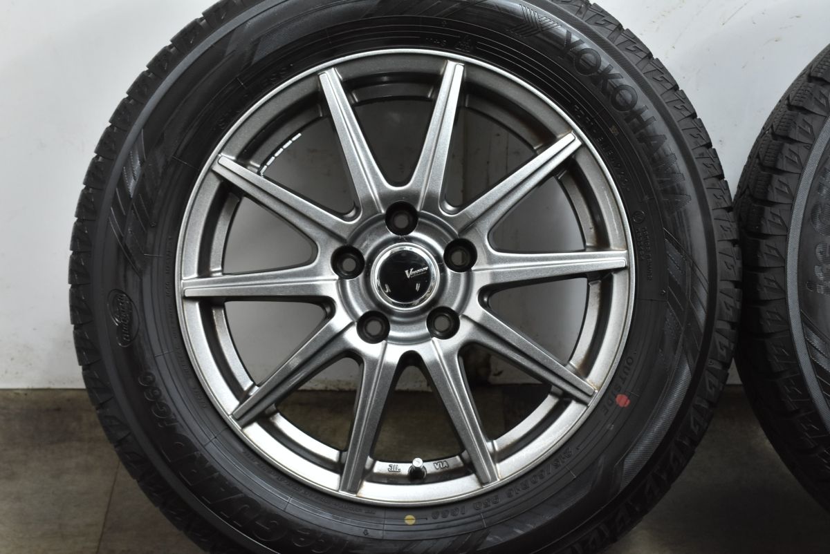  バリ溝 V EMOTION 16 in 6 5 J 38 PCD 114 3 アイスガードiG 60 215 R クラウン エスティマ C HR オデッセイ ヴェゼル WR CX 16インチ タイヤ ホイールセット