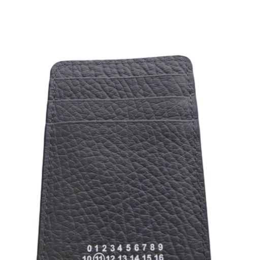  メゾンマルジェラ Maison Margiela カードケース レザー ロゴ グレー SR 名刺入れ 小物