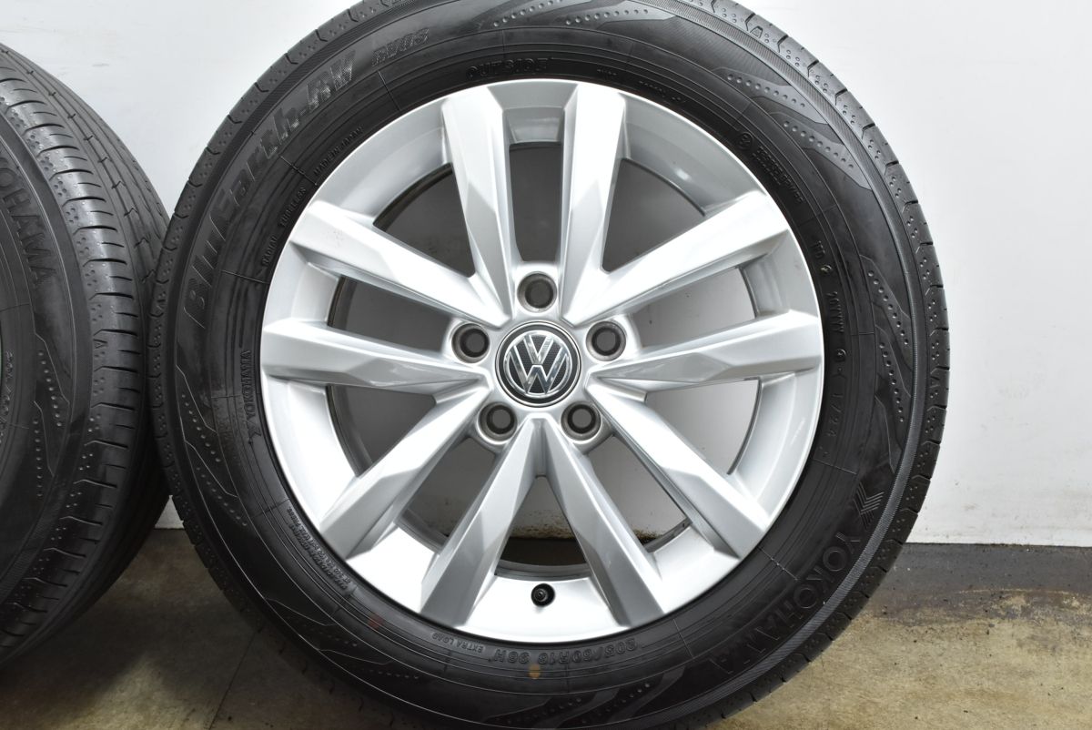  バリ溝 フォルクスワーゲン 5 T型 ゴルフトゥーラン 16 in 6 J 48 PCD 112 ヨコハマ ブルーアースRV 03 205 60 R 品番 16インチ タイヤ ホイールセット