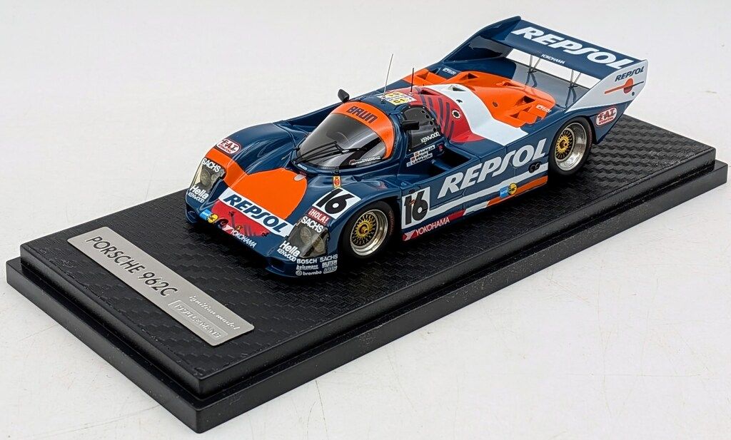 ignition model 1|43 BRUN Porsche 962 C 16 1990 Le Mans IG 0528