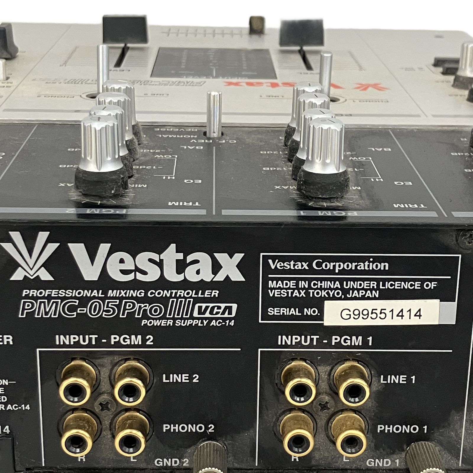 Vestax PMC-05Pro III DJミキサー 2チャンネル プロフェッショナル仕様