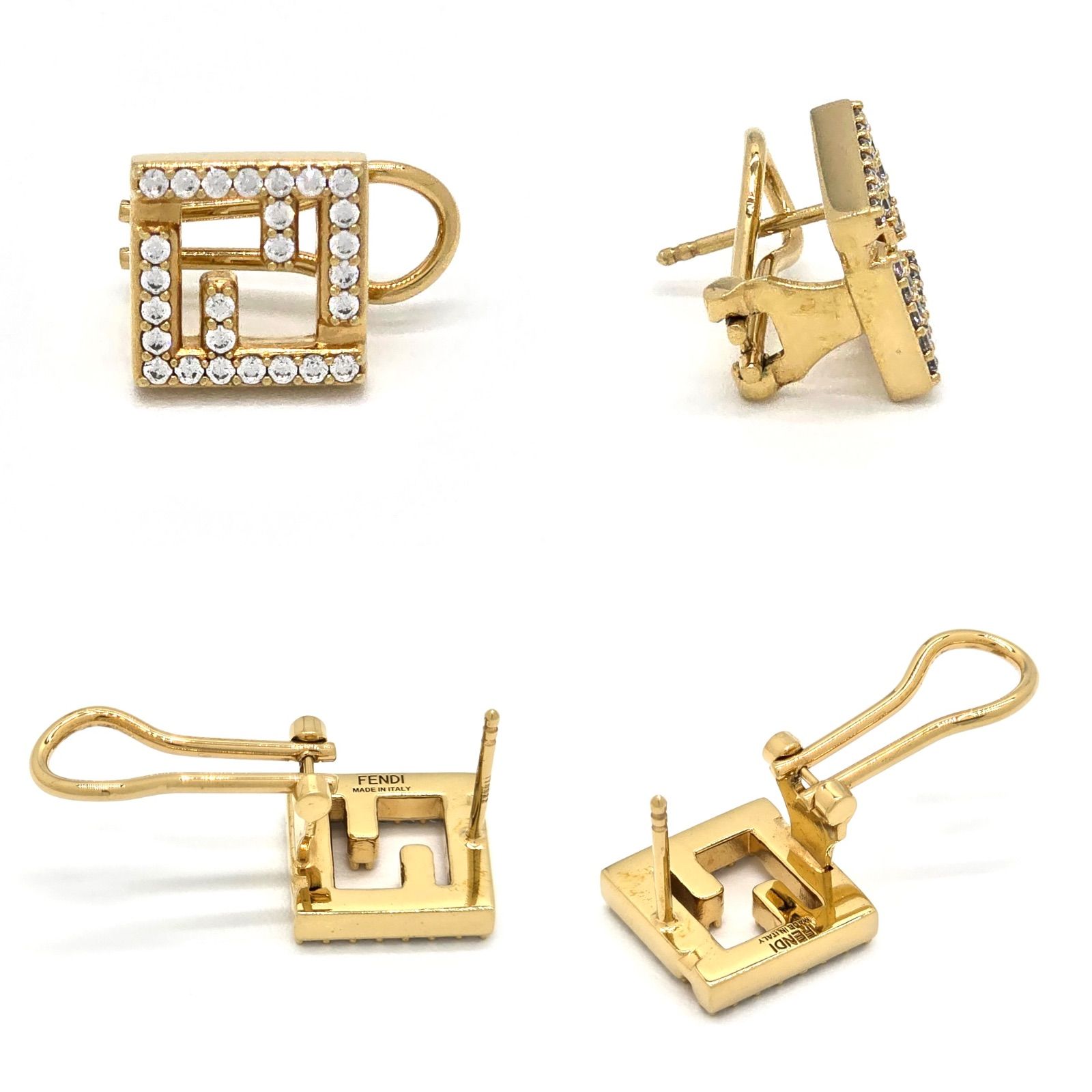 FENDI フェンディ フォーエバー フェンディ ピアス 両耳 FFモチーフ 