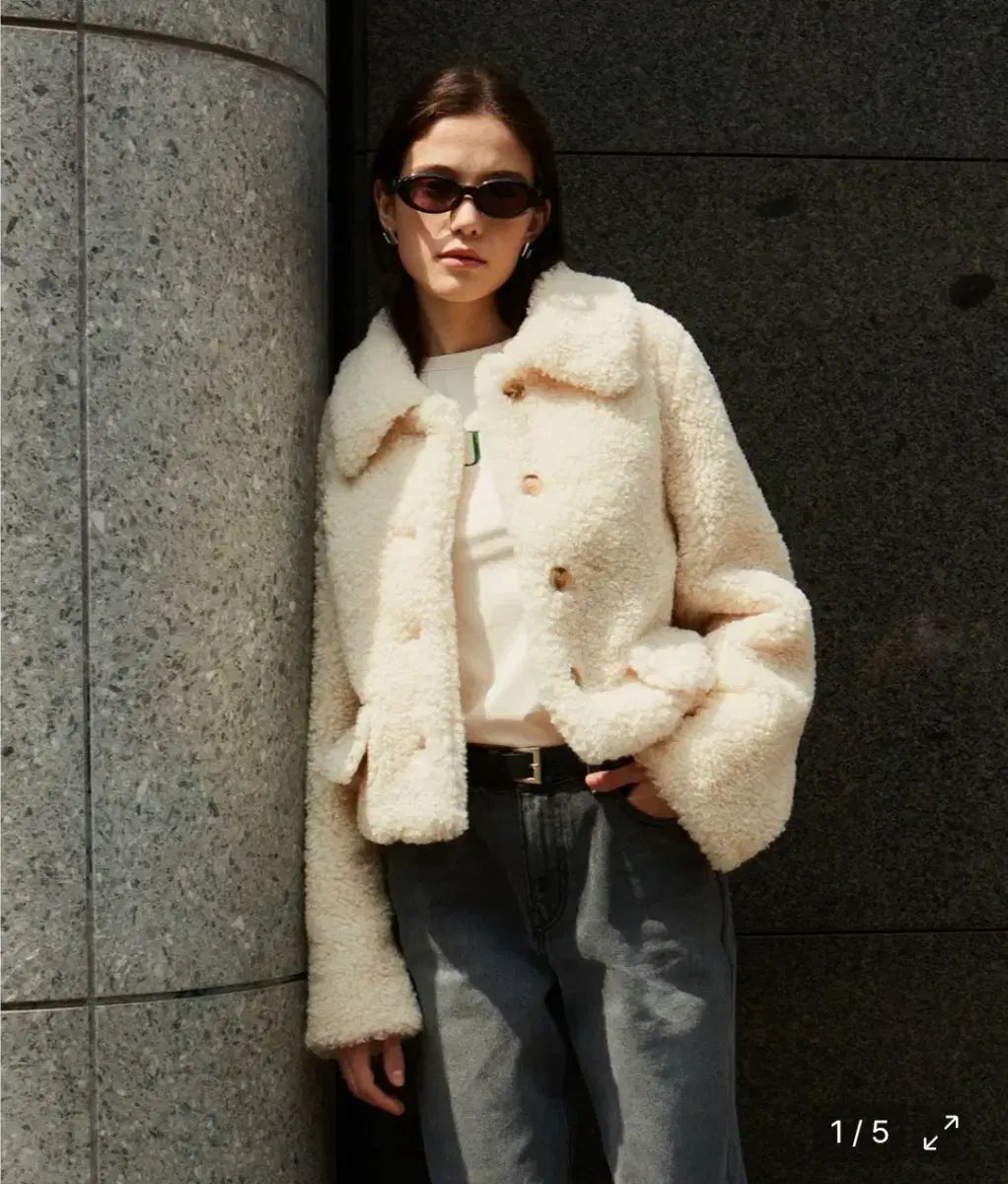 プラック クロップド ファージャケット