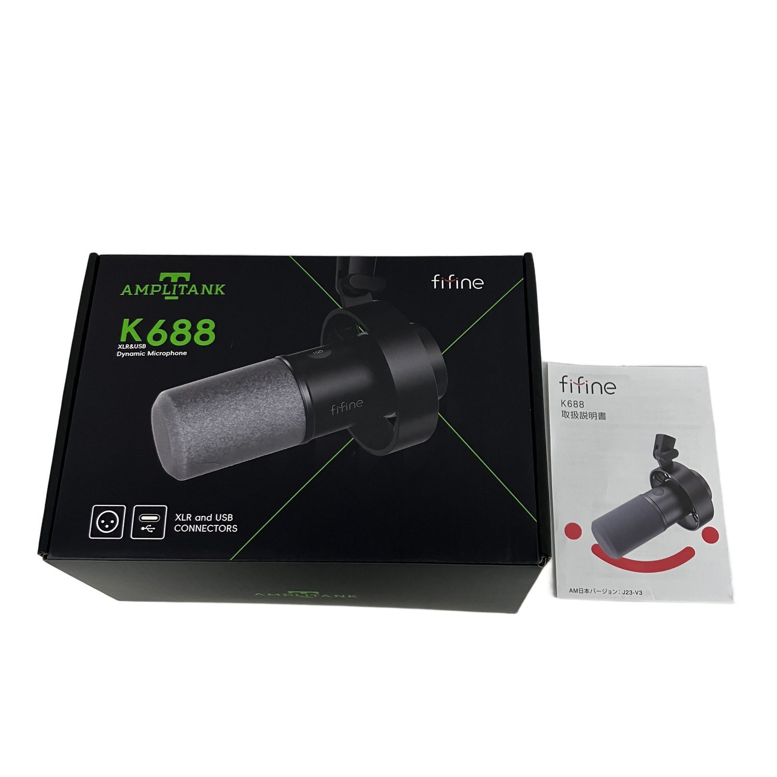 FIFINE K688 ダイナミックマイク USB XLR 接続 ストリーミング 配信