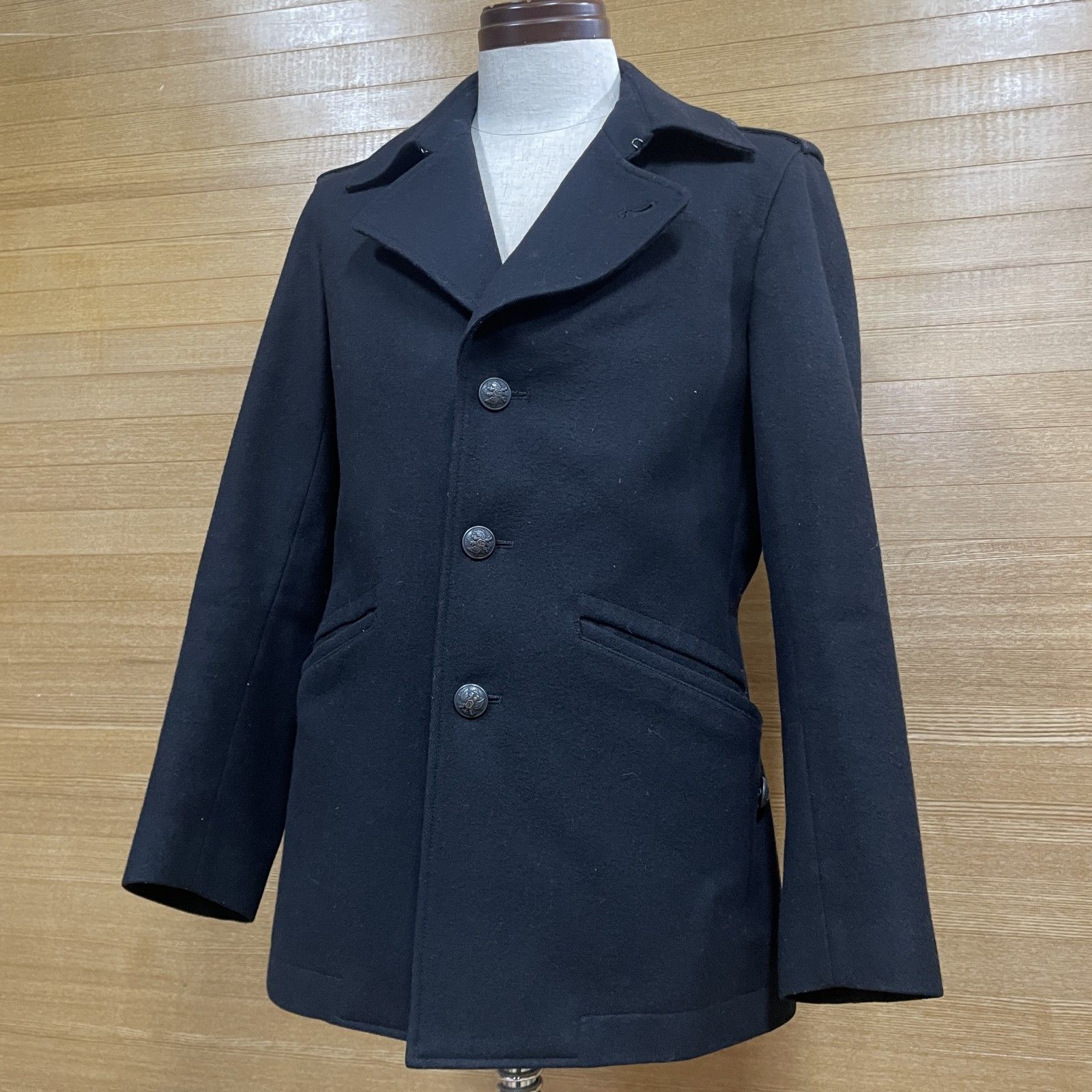 メンズ 24 Paul Smith ピーコート ブラック Mサイズ ウール ポールスミス