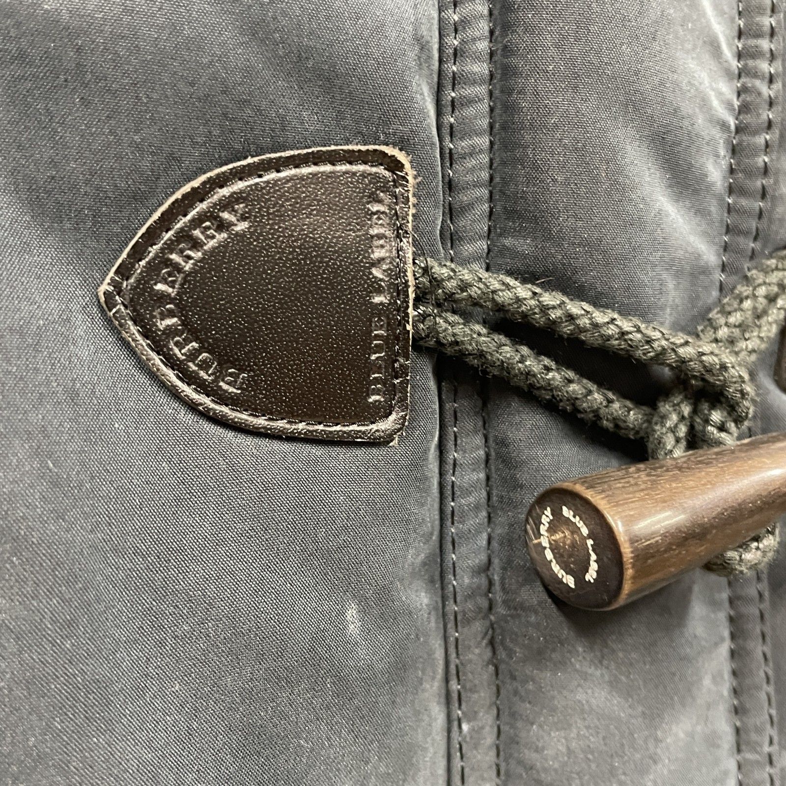 28 Burberry ブルーレーベル ラクーンファー ノバチェック 中綿