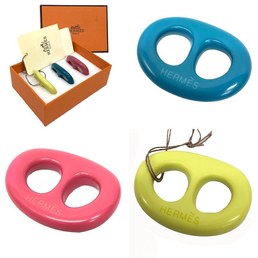 HERMES エルメス シェーヌダンクル スカーフリング 3点セット スカーフ