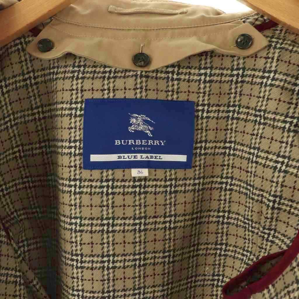 バーバリーブルーレーベル BURBERRY BLUE LABEL ウールライナー付き