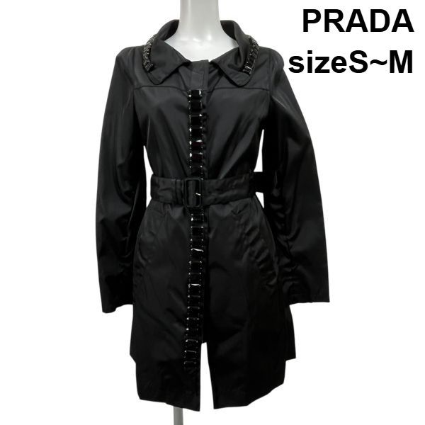 PRADA スプリングコート ◇ プラダ PRADA ロングジャケット スプリングコート 上着 長袖