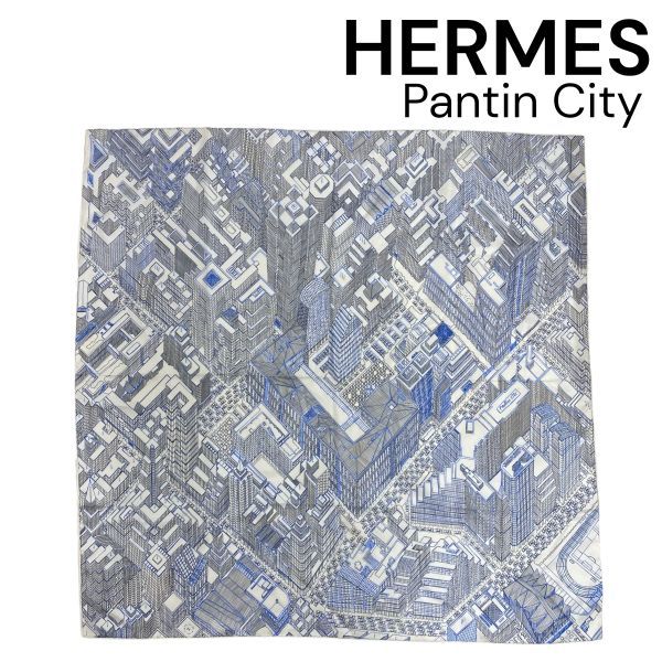 ○ エルメス HERMES カレ90 スカーフ バンダナ Pantin City パンタン 