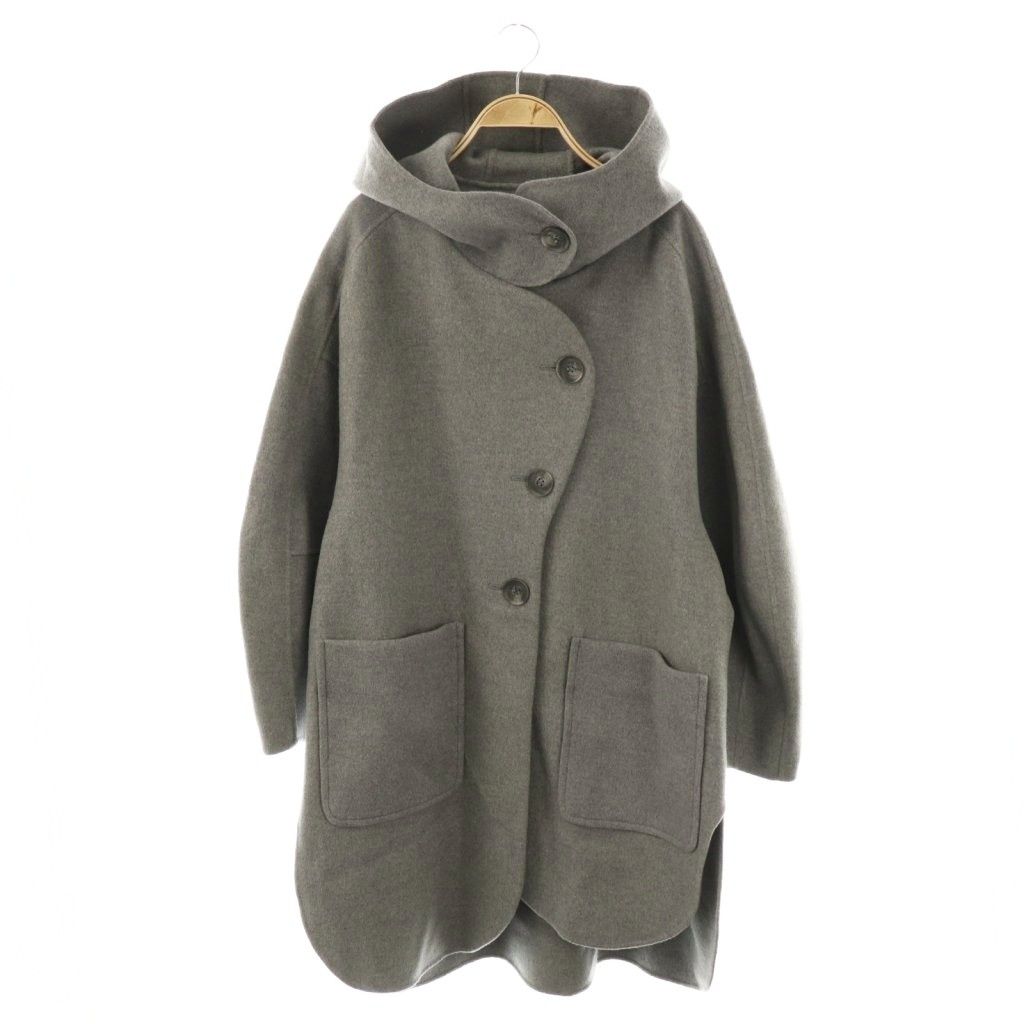 エンフォルド ENFOLD 品 25 AW CIRCLE MODS COAT コート アウター 38 グレー CX OS