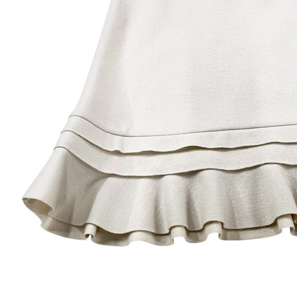 ひざ丈 アイボリー