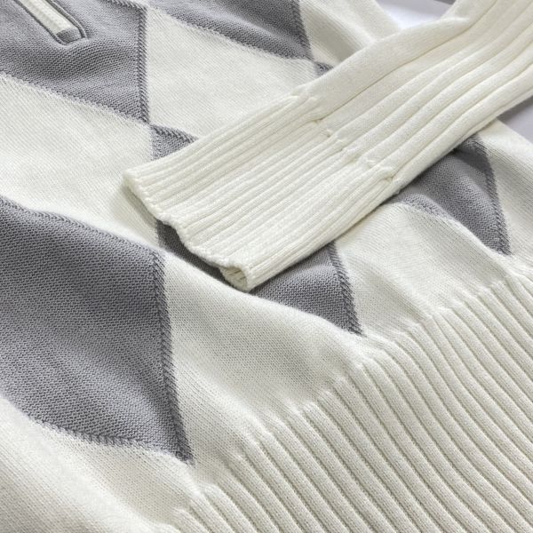◇ バーバリーゴルフ BURBERRY GOLF アーガイルニットセーター 長袖
