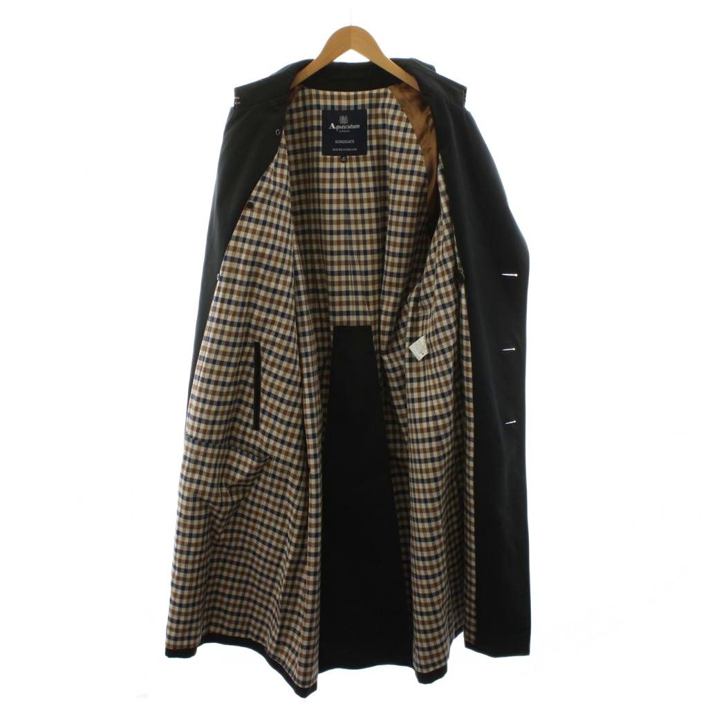アクアスキュータム AQUASCUTUM トレンチコート ロング丈 裏地チェック