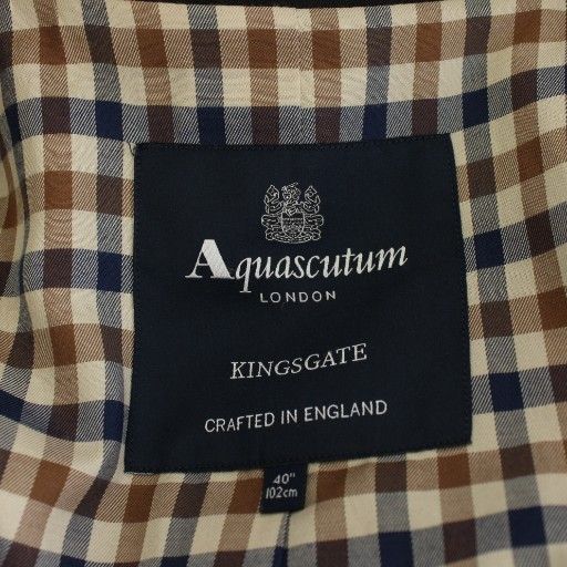 アクアスキュータム AQUASCUTUM トレンチコート ロング丈 裏地チェック