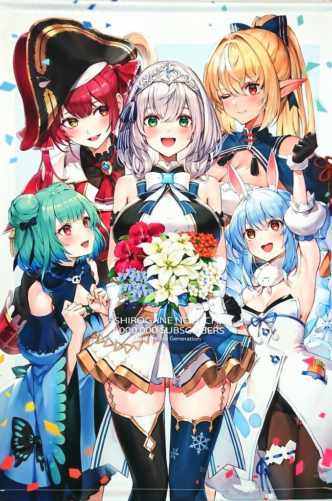 ホロライブ 100万人記念 白銀ノエル B2タペストリー - メルカリ