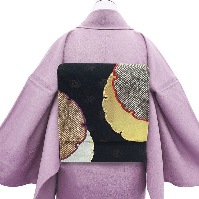 新古品】 袋帯 フォーマル 未使用 正絹 京都 西陣 織文意匠 鈴木 唐織