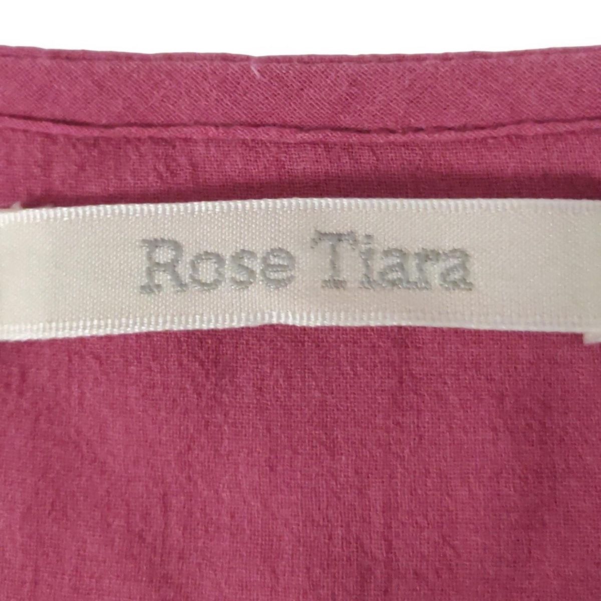 Rose Tiara ローズピンク 半袖 ロングワンピース M｜ワンピース・ドレス｜Rose Tiara(ローズティアラ)｜阪急百貨店公式
