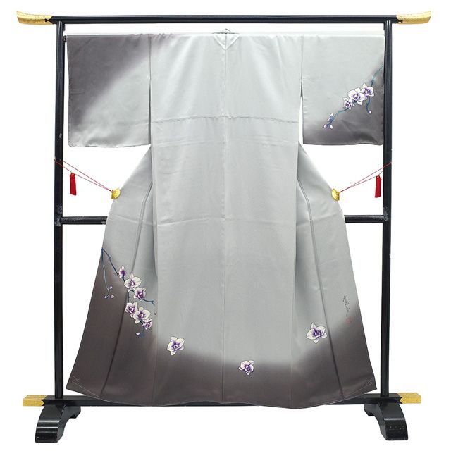 新古品】 訪問着 着物 未使用 斉藤三才 作家物 フォーマル 正絹 手染め