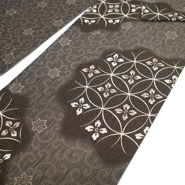 新古品】 袋帯 未使用 正絹 京都 西陣 弥栄織物 軽量帯 軽量織 金箔糸