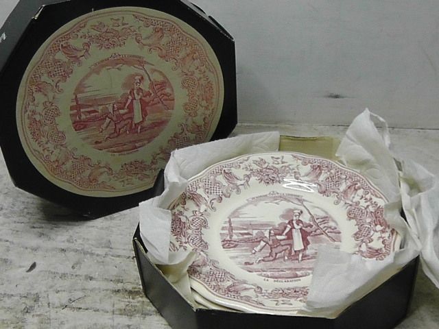 フランス アンティーク 皿 Gien ジアン ヴィンテージ セット 2512 M