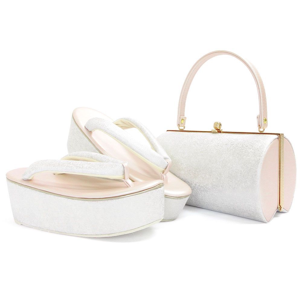 成人式 草履バッグセット フリーサイズ 厚底 バイ ms 2128