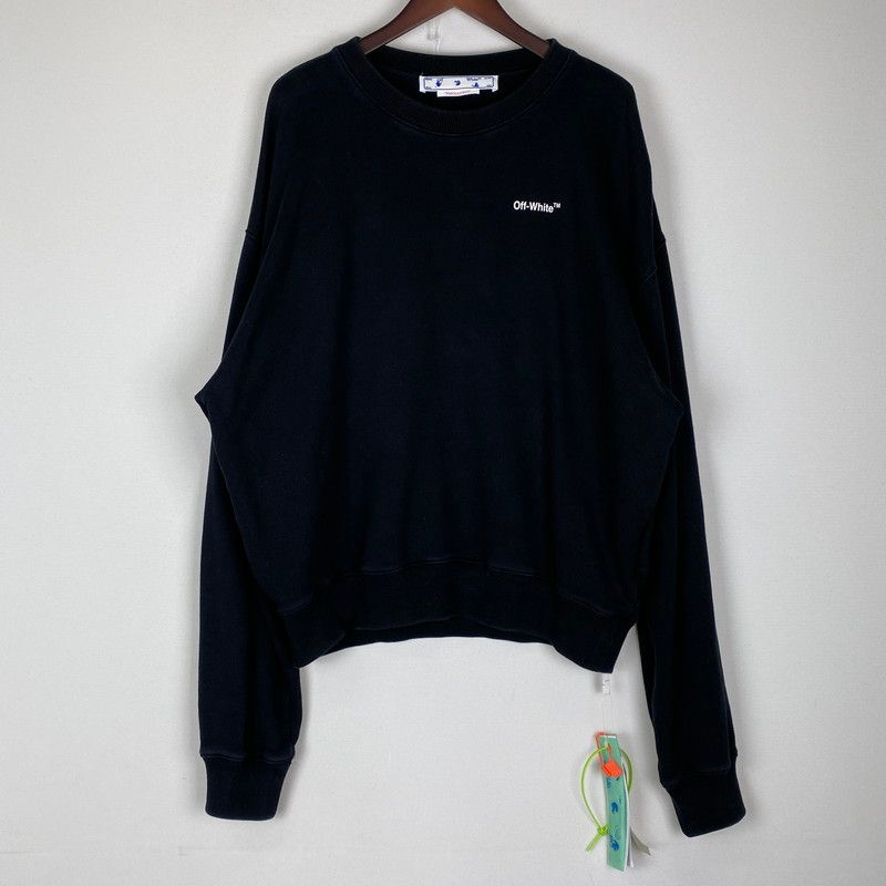 中古品】OFF-WHITE オフホワイト CARAVAGGIO ARROW OVER CREWNECK