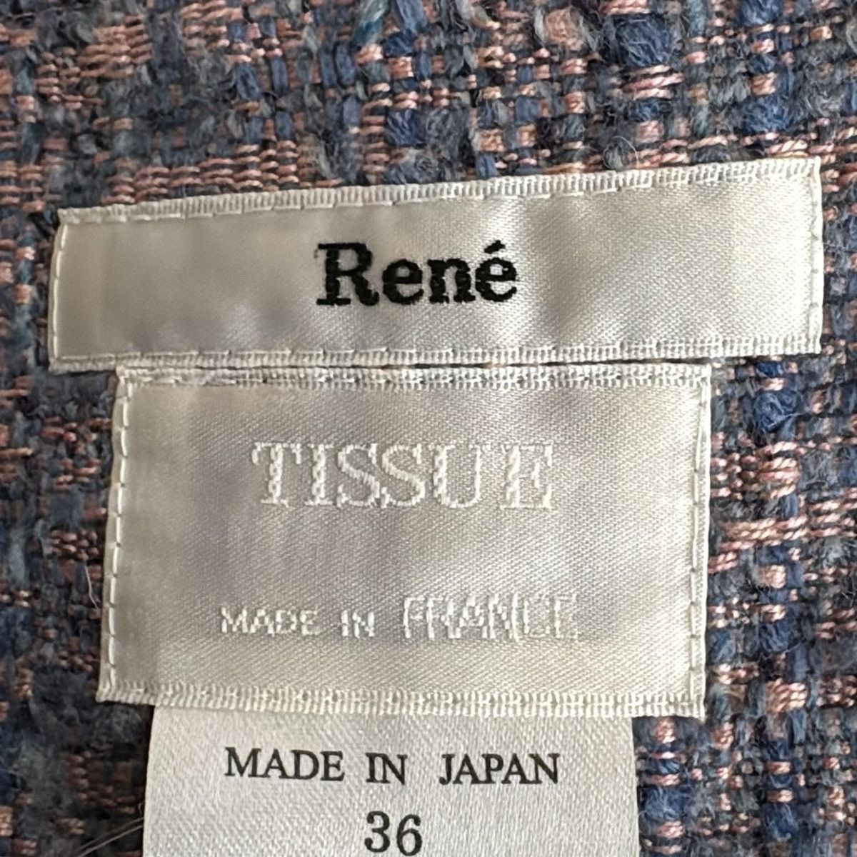 Rene(ルネ) ワンピース サイズ36 S レディース美品 - ピンク×ブルー