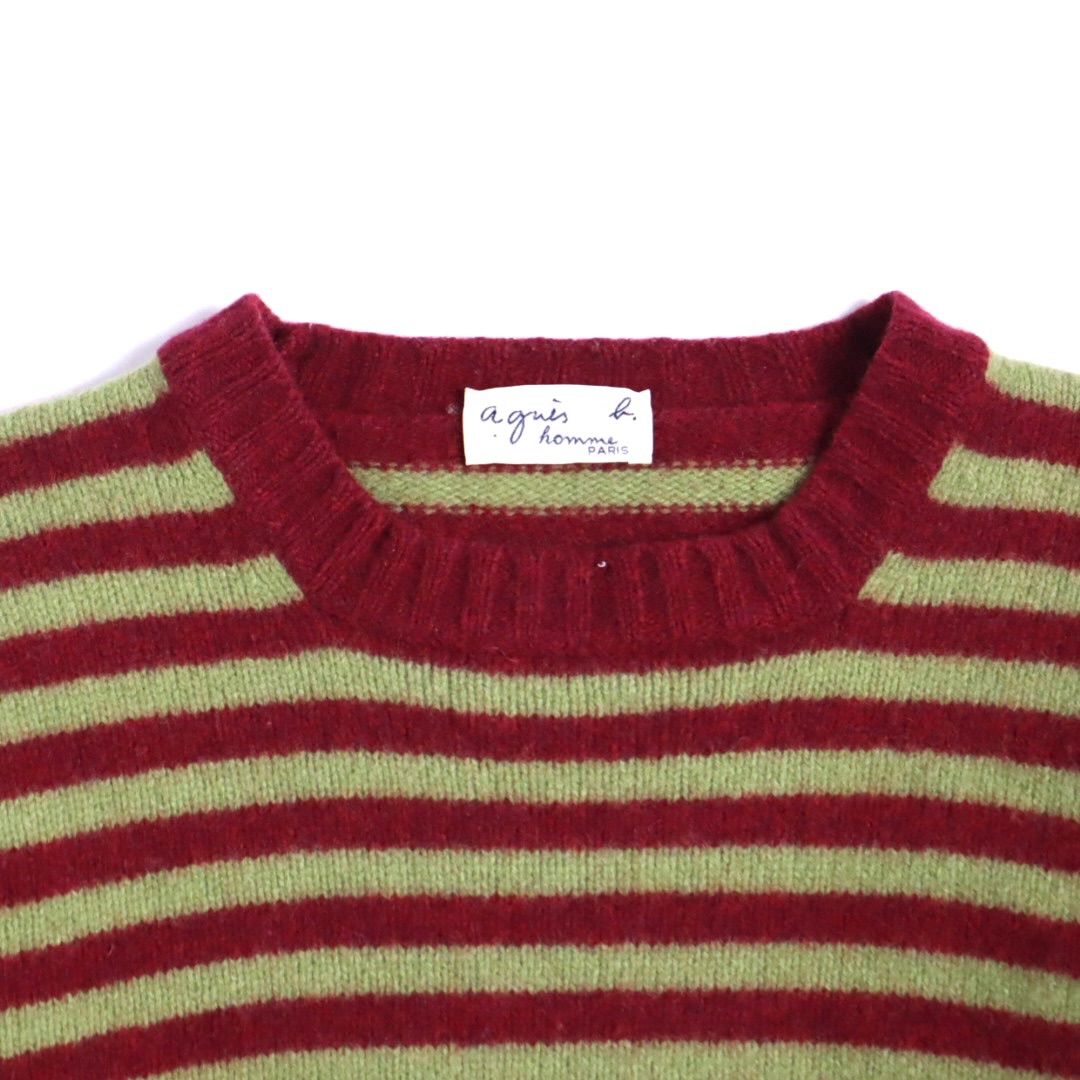 vintage 90s 00s agnes b homme フランス製 ボーダー ニット セーター